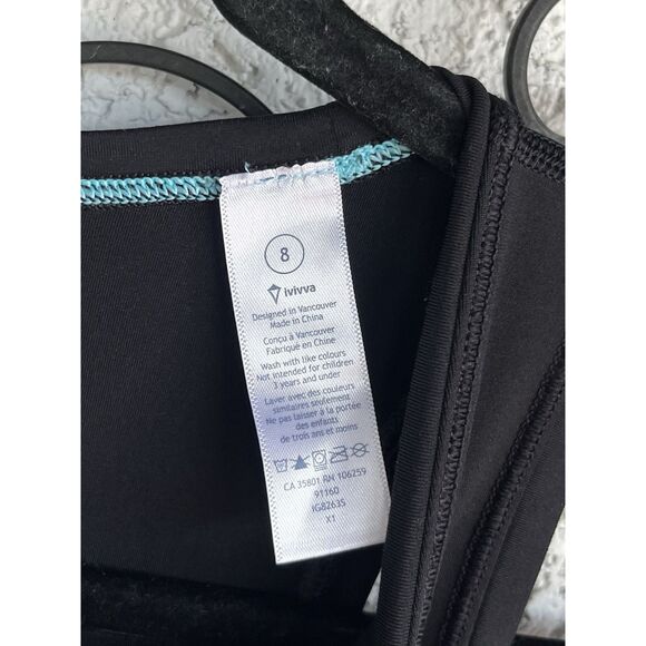 Ivivva By Lululemon Jump Into It Jumpsuit- Girls Size 6-black - Picture 7 of 7